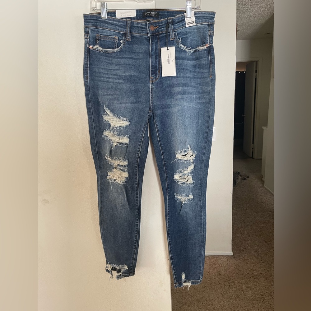 Judy Blues distressed skinny fit jeans